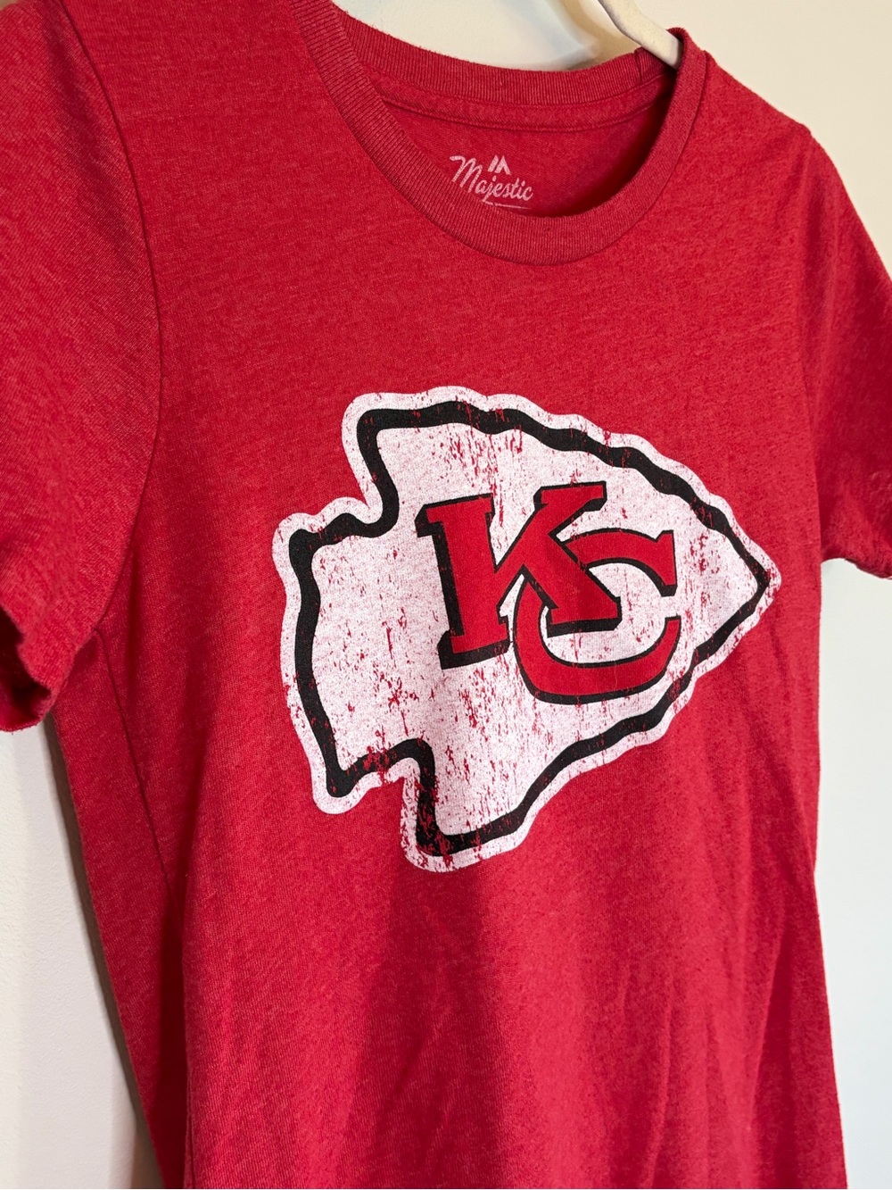 Majestic Red Kansas City Chiefs Mahomes #15 T-Shirt Medium - Picture 5 of 6